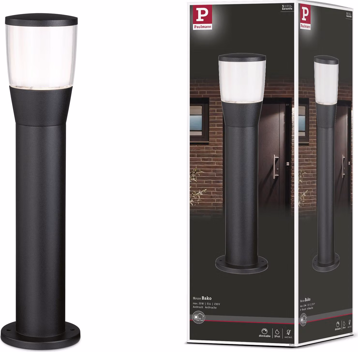 Paulmann Luce di segnalazione a LED Bako resistente all'acqua di mare