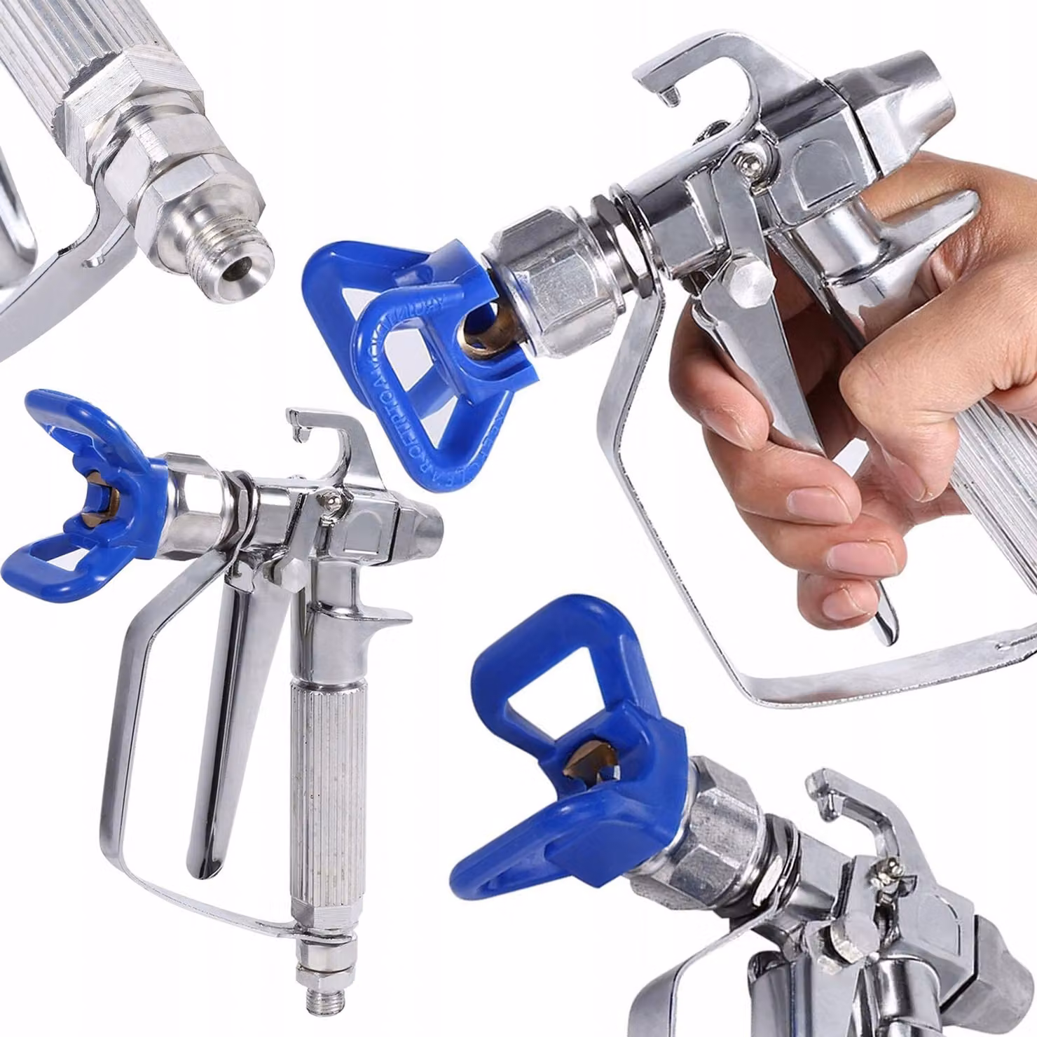 Zenthril Pistola a Spruzzo per Vernice Nexus in Acciaio Inox con Protezione e Filtro