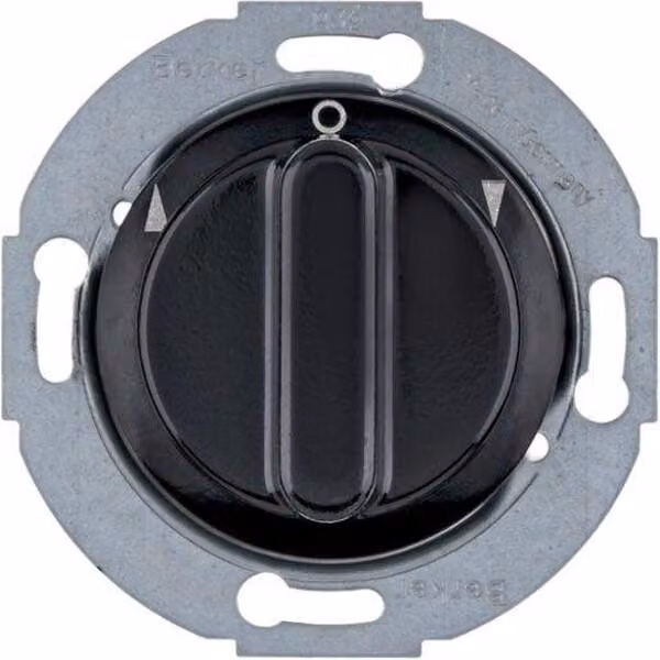 Interruttore rotante Jal 1p Z pezzo 1930/vetro, nero - interruttore unipolare per tapparella nero 381113