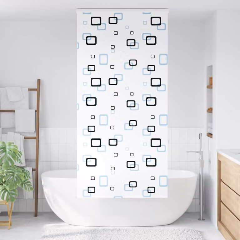 vidaXL Tenda a Rullo Doccia con Cassonetto 90x240 cm Larghezza Tessuto