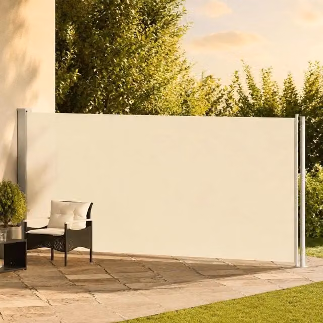 Extendable Side Awning 180x600 Cm Cream