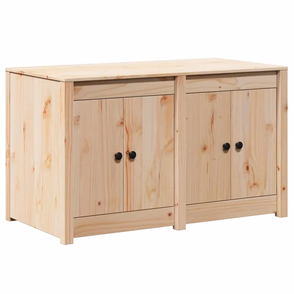Base cucina moderna vidaXL in legno di pino marrone con ante a battente L/P/H: 106 x 55 x 64 cm – 2