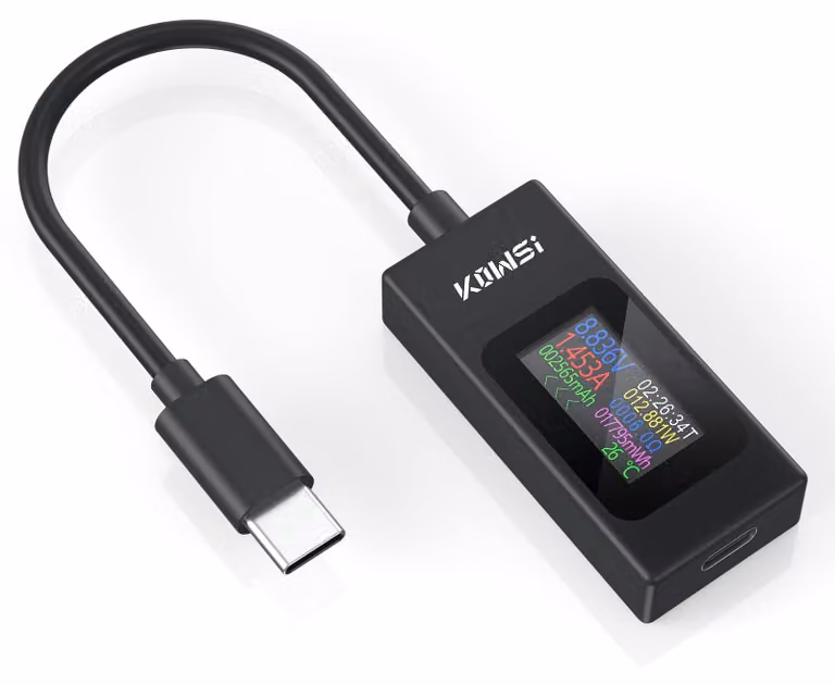 Tester USB-C multifunzione, da 4 a 30V, da 0 a 6.5A