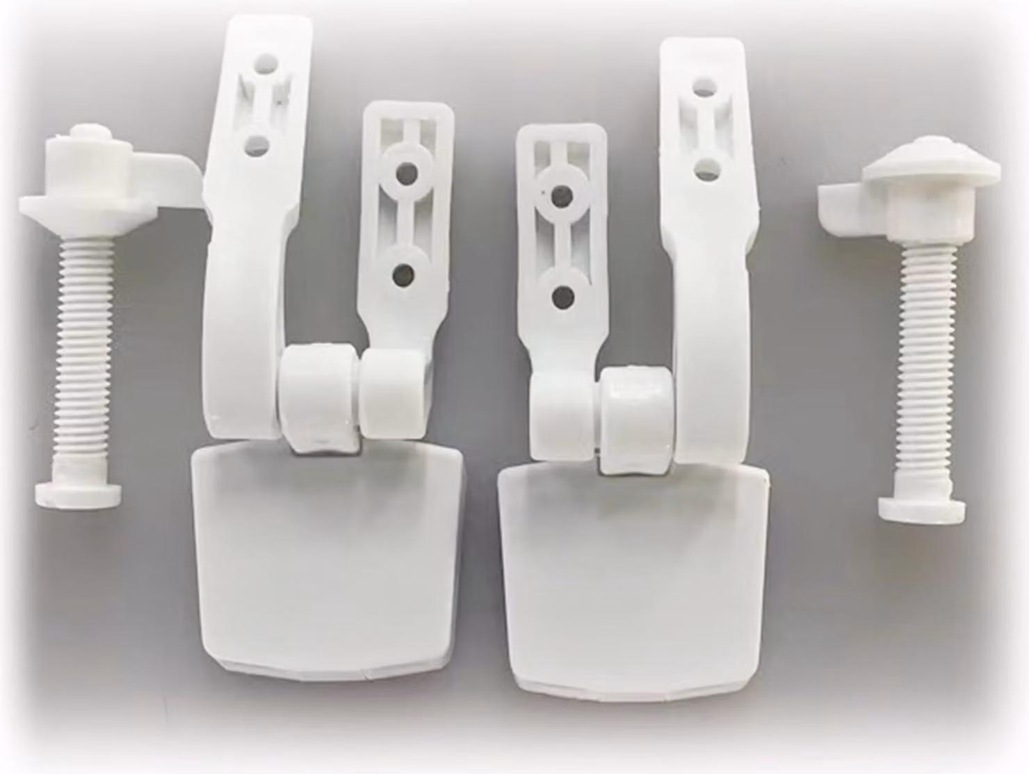 MSV Sedile WC Coperchio WC Coperchio WC Cerniere in plastica MDF - qualità stabile - bianco