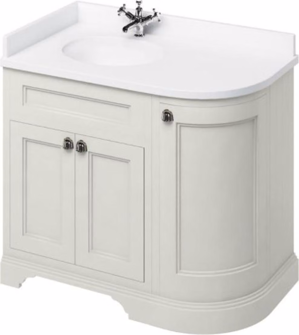 Lavabo / mobiletto Casa Padrino con piano in marmo e 3 ante - Arredamento Hotel Ristorante