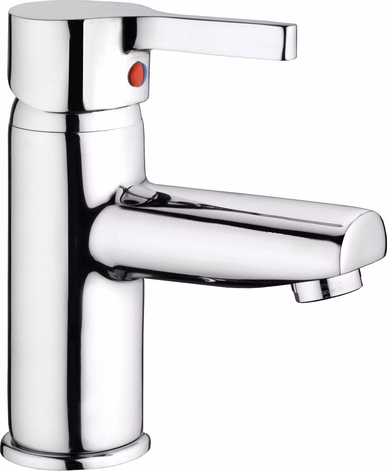 Miscelatore monocomando per lavabo, cromato, con gruppo di scarico