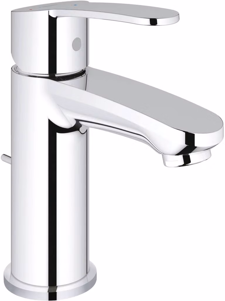 Grohe Eurostyle Cosmopolitan Mitigeur monocommandé pour lavabo, S-Size, saillie 100mm, vidage à tirette, EcoMode, 2338720E, 2338720E
