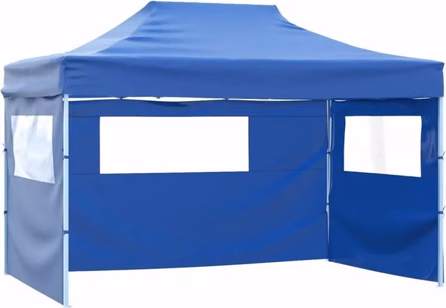 Tenda Party-Tenda da festa Blu 280 x 410 x 315 cm Tessuto Oxford 865085