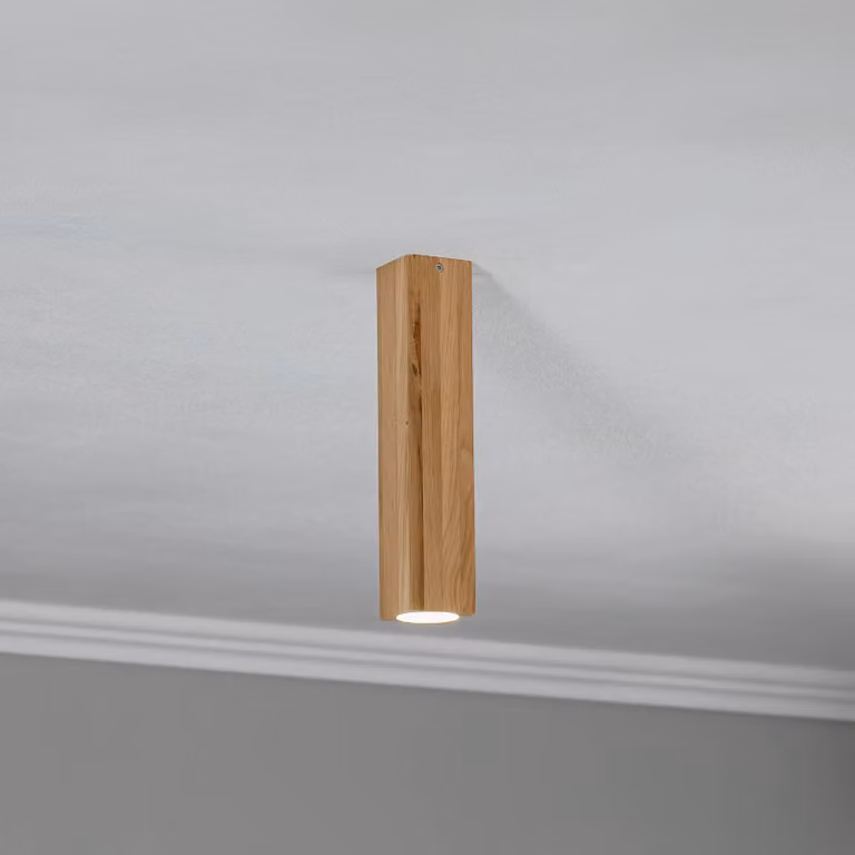 Plafoniera soffitto Peach Puff SOLLUX LIGHTING, dimmerabile, Legno chiaro, Soggiorno / Sala da pranzo, Legno, Moderno, Plafoniera