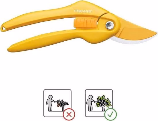 Fresino per mandrino a ramoscello - 20 cm, rivestimento antiabrasione, Acciaio al carbonio, impugnature robuste