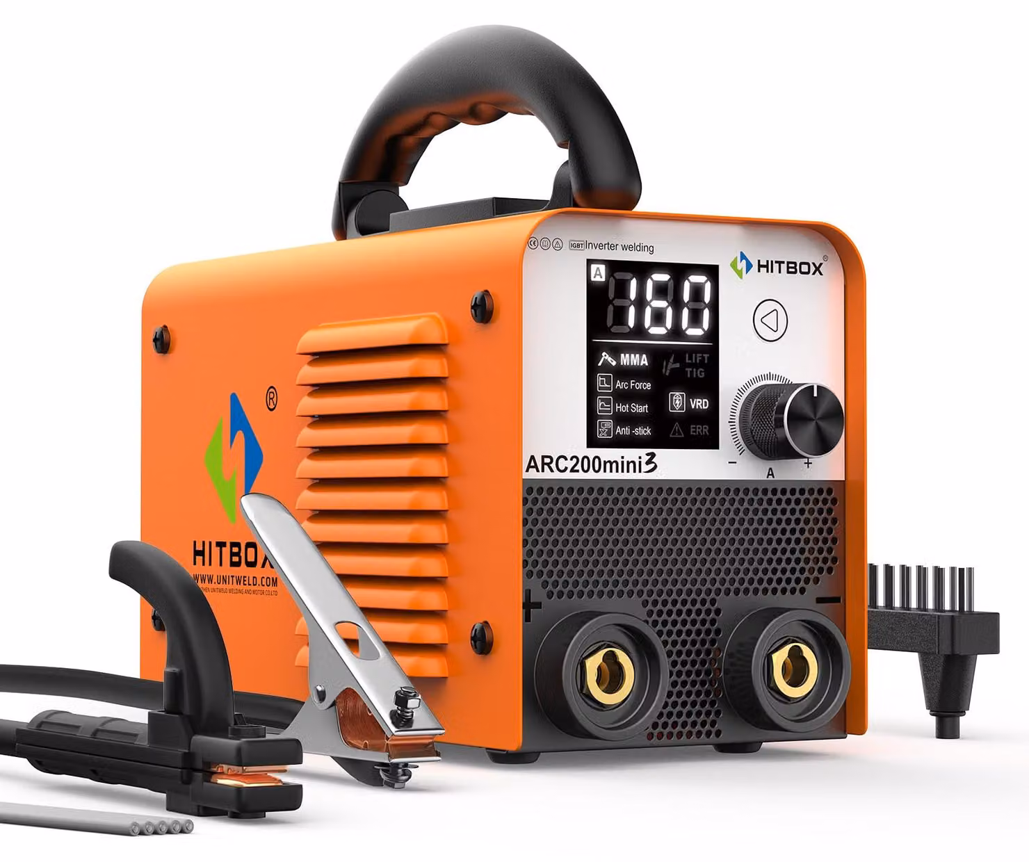 Saldatrice ARC/TIG - 230 V - Elettrodi da 2,5 mm - Compatta e portatile - Per metalli
