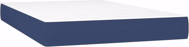 Materasso a Molle Insacchettate Rigidit¨¤ Media Blu 120x200x20 cm in Tessuto