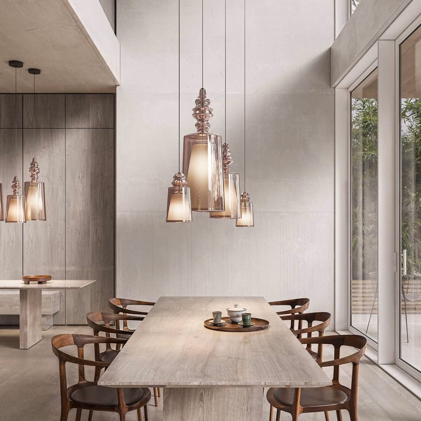 Karman Lampada a sospensione Alibaglass, dimmerabile, Soggiorno / Sala da pranzo, Vetro, Design, Lampada a sospensione