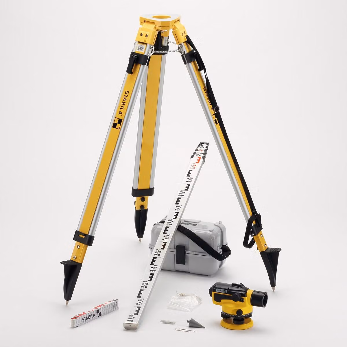 STABILA Strumento di livellamento ottico OLS 26 Set 8 pz.
