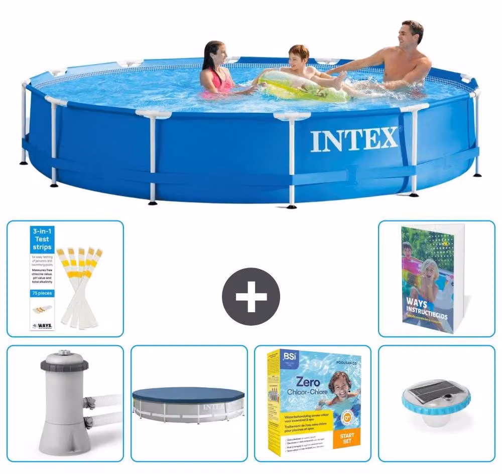 Piscina autoportante rettangolare - 366x76 cm - composta da 5 parti - modello S178