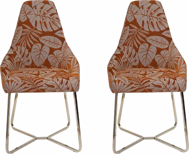 Esszimmerstuhl Küchenstuhl 2x Stühle Lehnstuhl Luxus Mehrfarbig Modern Esszimmer
