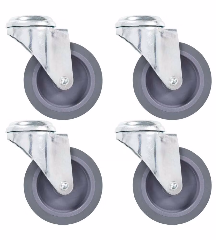 Ruote Girevoli con Foro per Bullone 12 pz 75 mm 277852