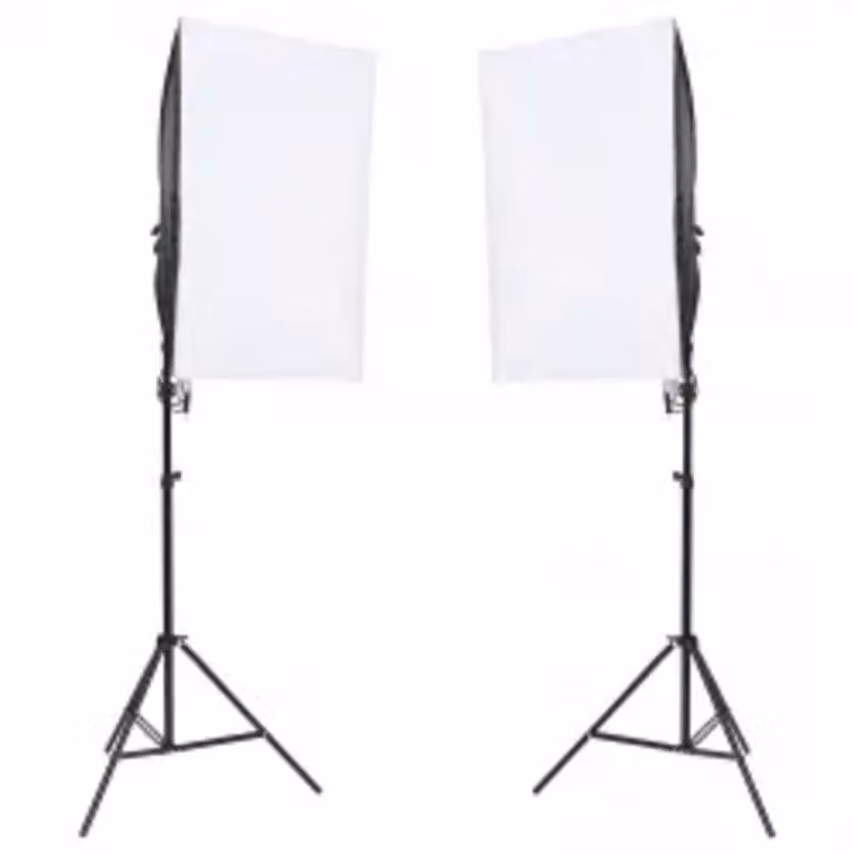 Kit per Studio Fotografico con Set Luci, Fondale e Riflettore