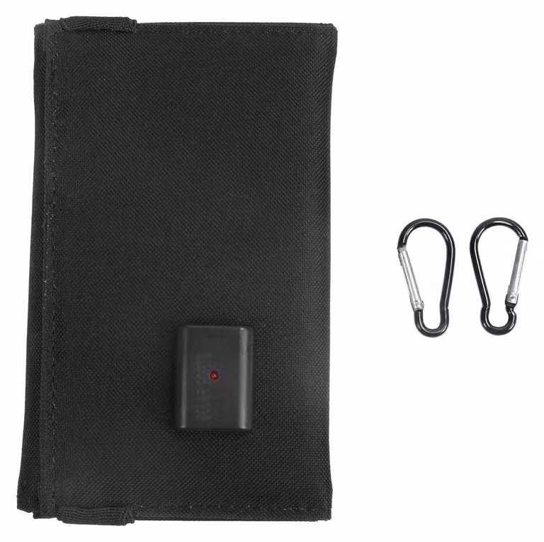 Pannello solare pieghevole da 10W, 5V, con uscita USB, impermeabile, in nylon