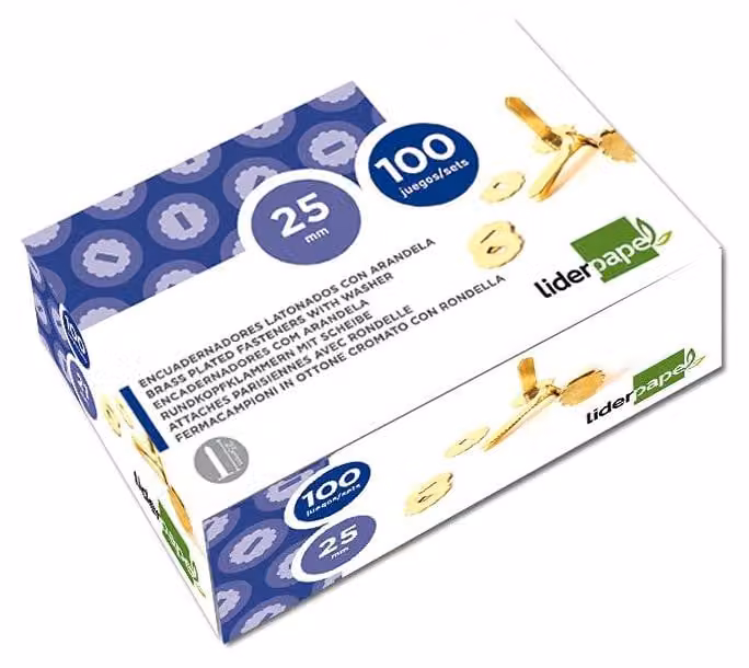 Liderpapel FS08, color bronzo, 50 mm, confezione da 100 pezzi
