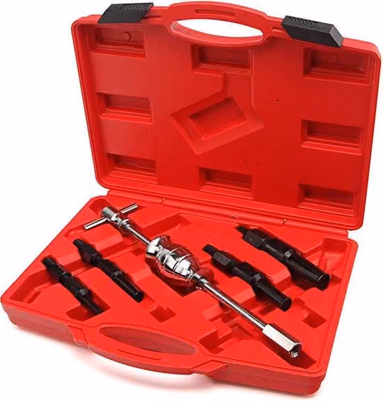 Set di estrattori per cuscinetti inferiori HBM con estrattore a slittamento, 5 pezzi