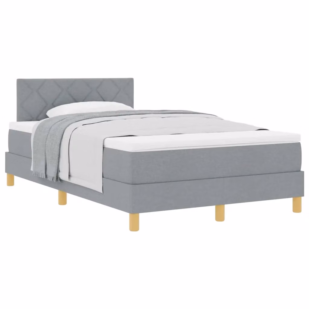 Letto ibrido con struttura imbottita vidaXL Grigio L: 120 cm, P: 200 cm, H: 193 cm – 2