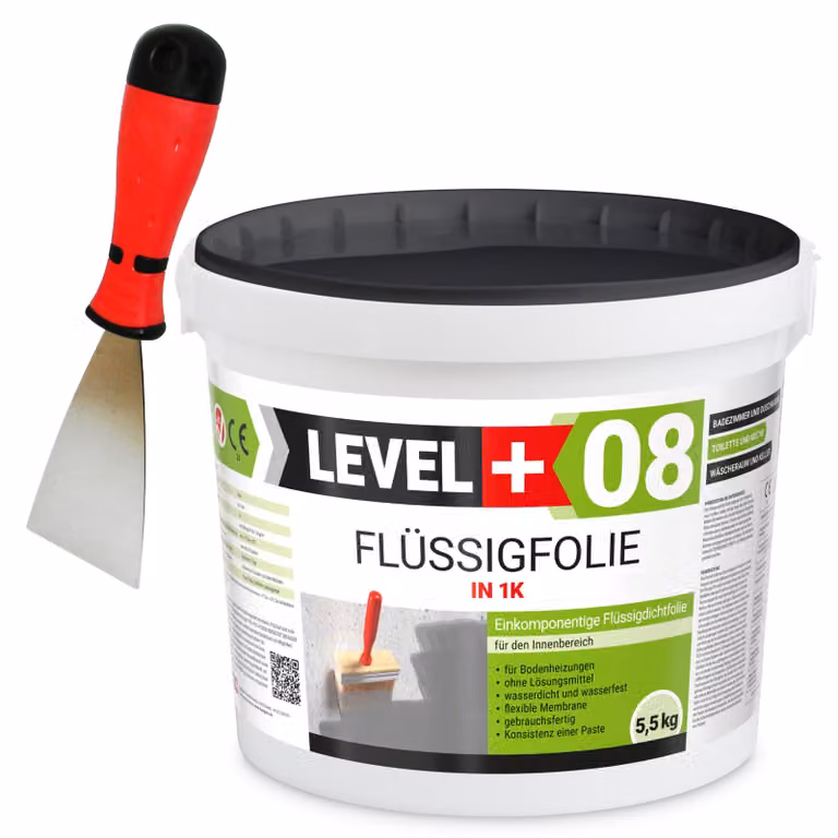 Set di sigillanti 5,5 kg di pellicola liquida per doccia e bagno con spatola in acciaio inossidabile da 60 mm SET PROFESSIONALE 401