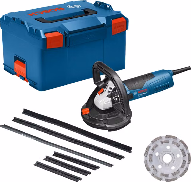 Levigatrice per calcestruzzo Bosch GBR 15 CAG blu con potenza di 1500W e diametro di 125 mm