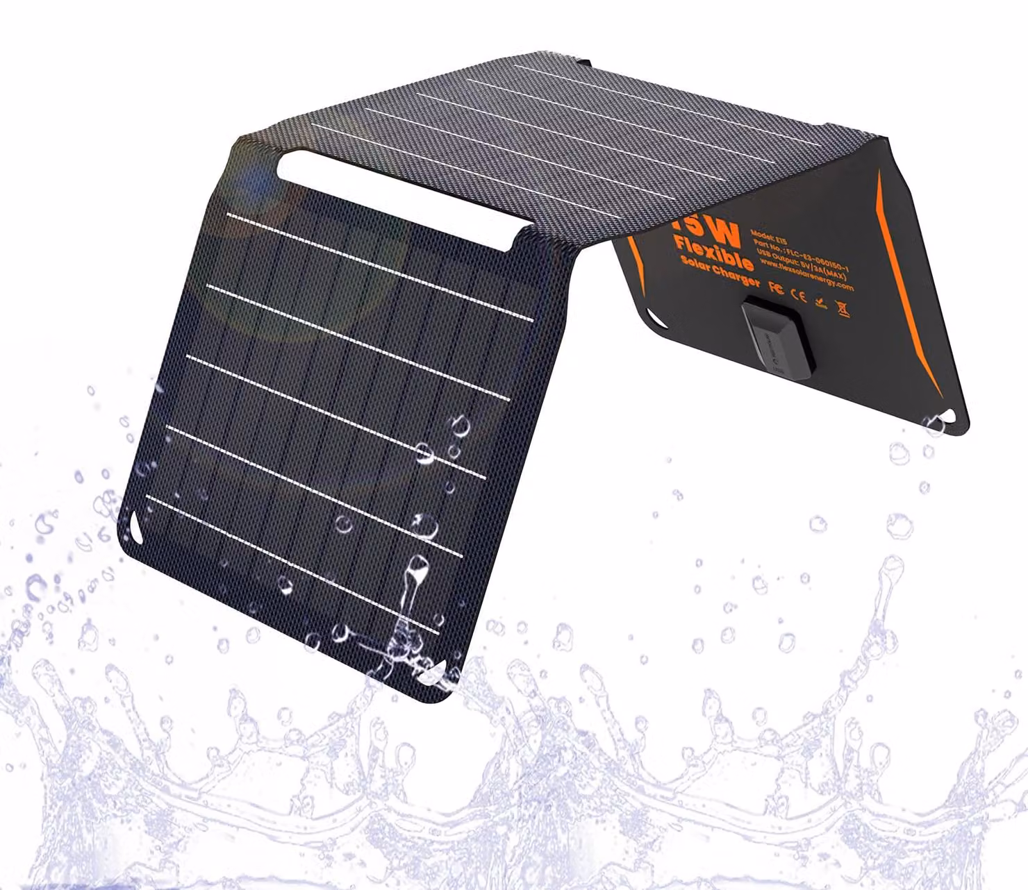 Pannello solare portatile - 15 Watt, pieghevole - monocristallino - leggero