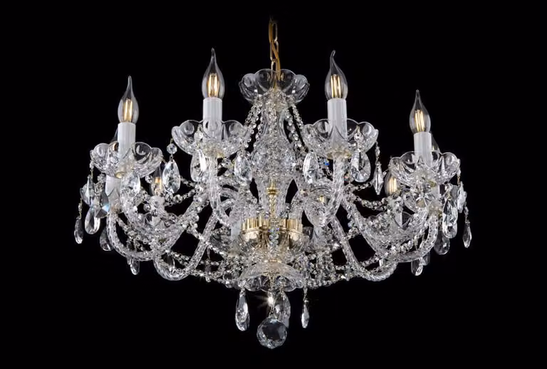 Kronleuchter Bohemia Decken Beleuchtung Deckenlampe Echte Handarbeit Luster