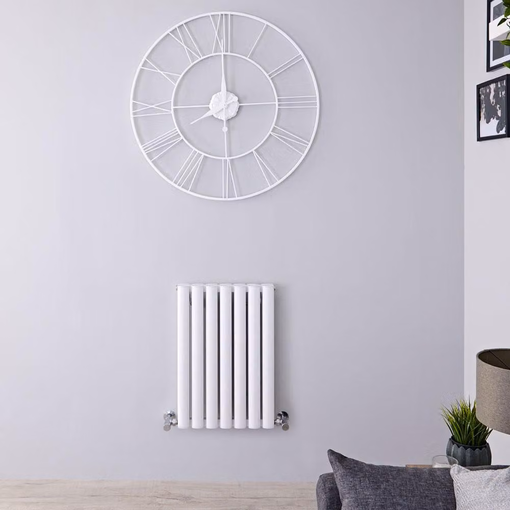 Termosifone Orizzontale Alluminio Bianco 600x410mm 804W - Compatto - Design Moderno - Revive Air