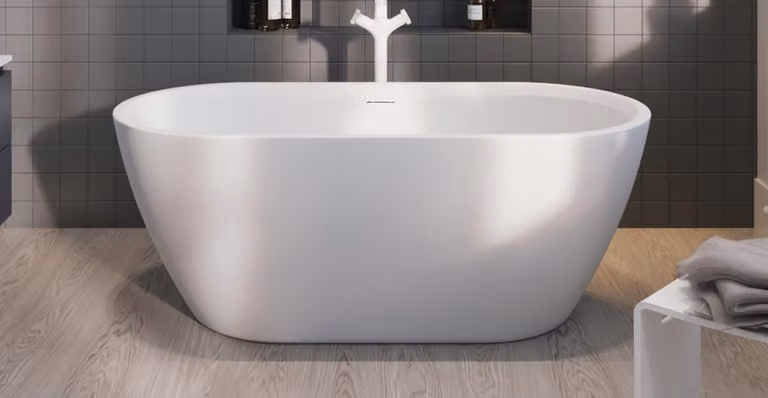 RIHO Inspire baignoire en pose libre, 160x75x59cm, 176 Betteres, en option avec Riho Fall, B091001005, B091001005