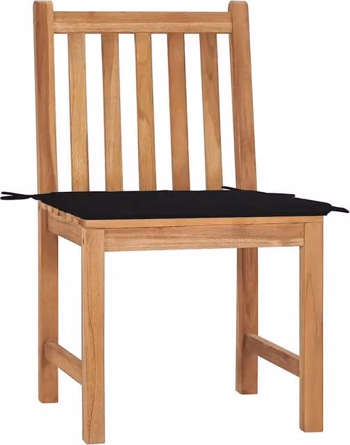 Sedie da Giardino 2 pz con Cuscini in Legno Massello di Teak 3062923
