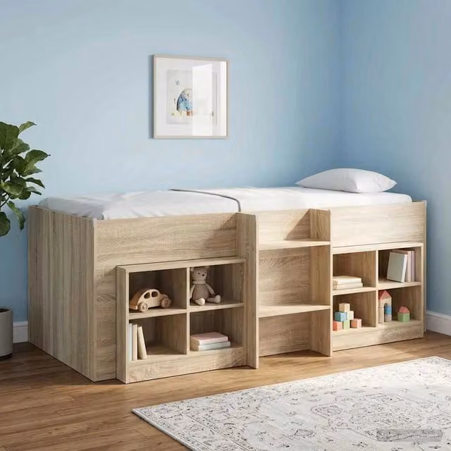 Letto Alto per Bambini Rovere Sonoma 90 x 190 cm 3422581