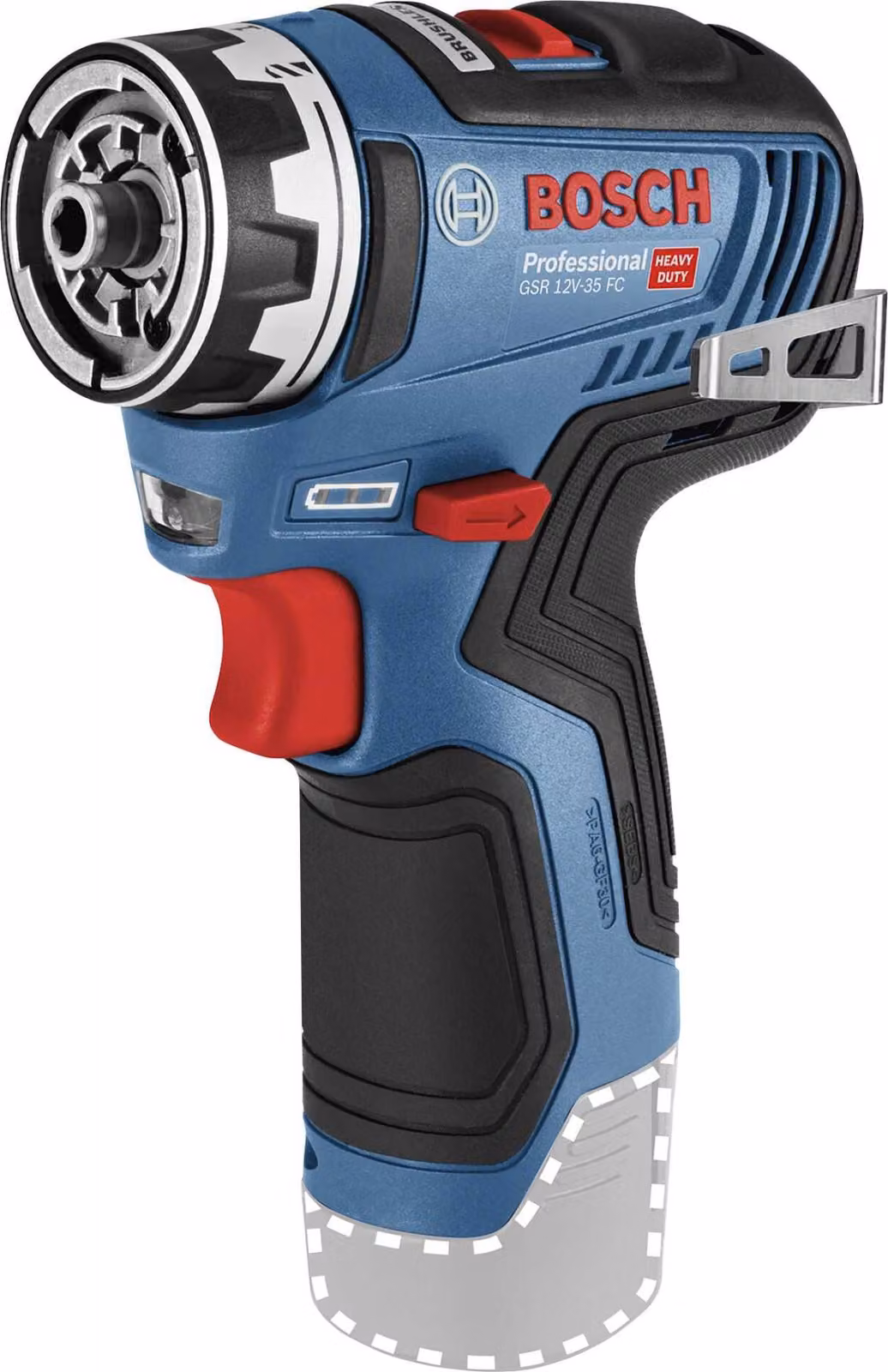 BOSCH PROFESSIONAL Flexiclick 12V 35 Nm Brushless Drill Driver without Battery or Charger - GSR12V-35FC 06019H3004