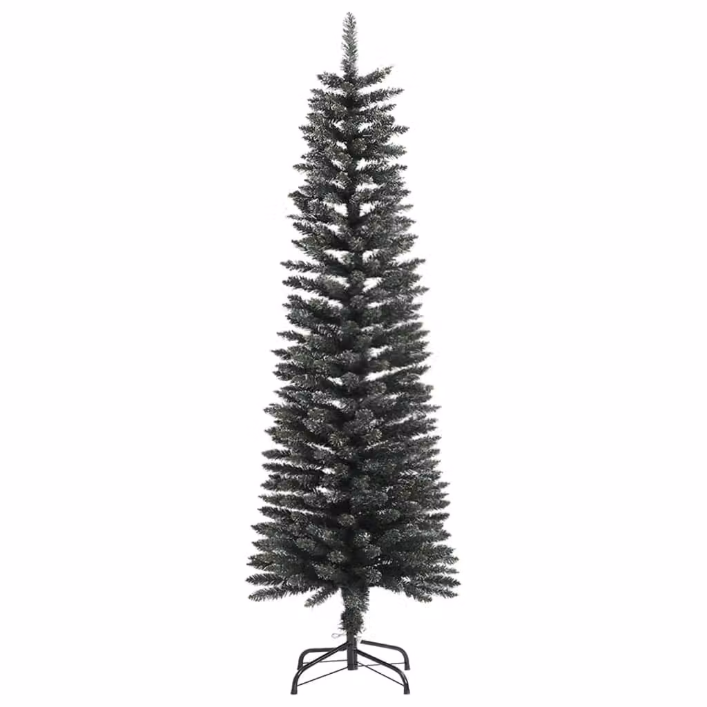 Maison Exclusive - Albero di Natale artificiale con supporto, forma slanciata, colore verde, 150 cm, in PVC