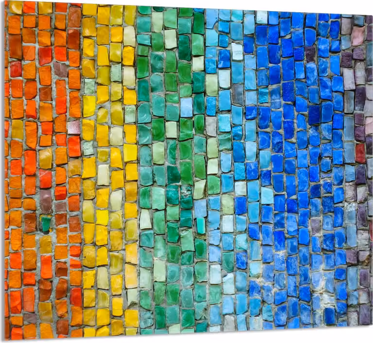 GLASPLATTE FÜR KÜCHE 65x60 Bunt