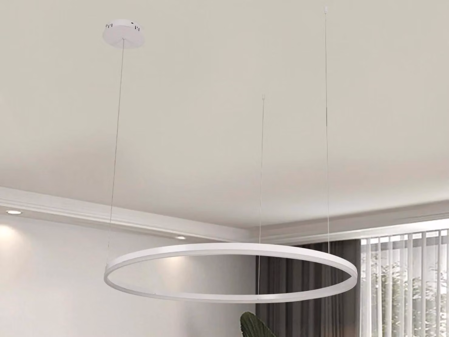Lampada a sospensione a LED con telecomando - 80 cm, 55W