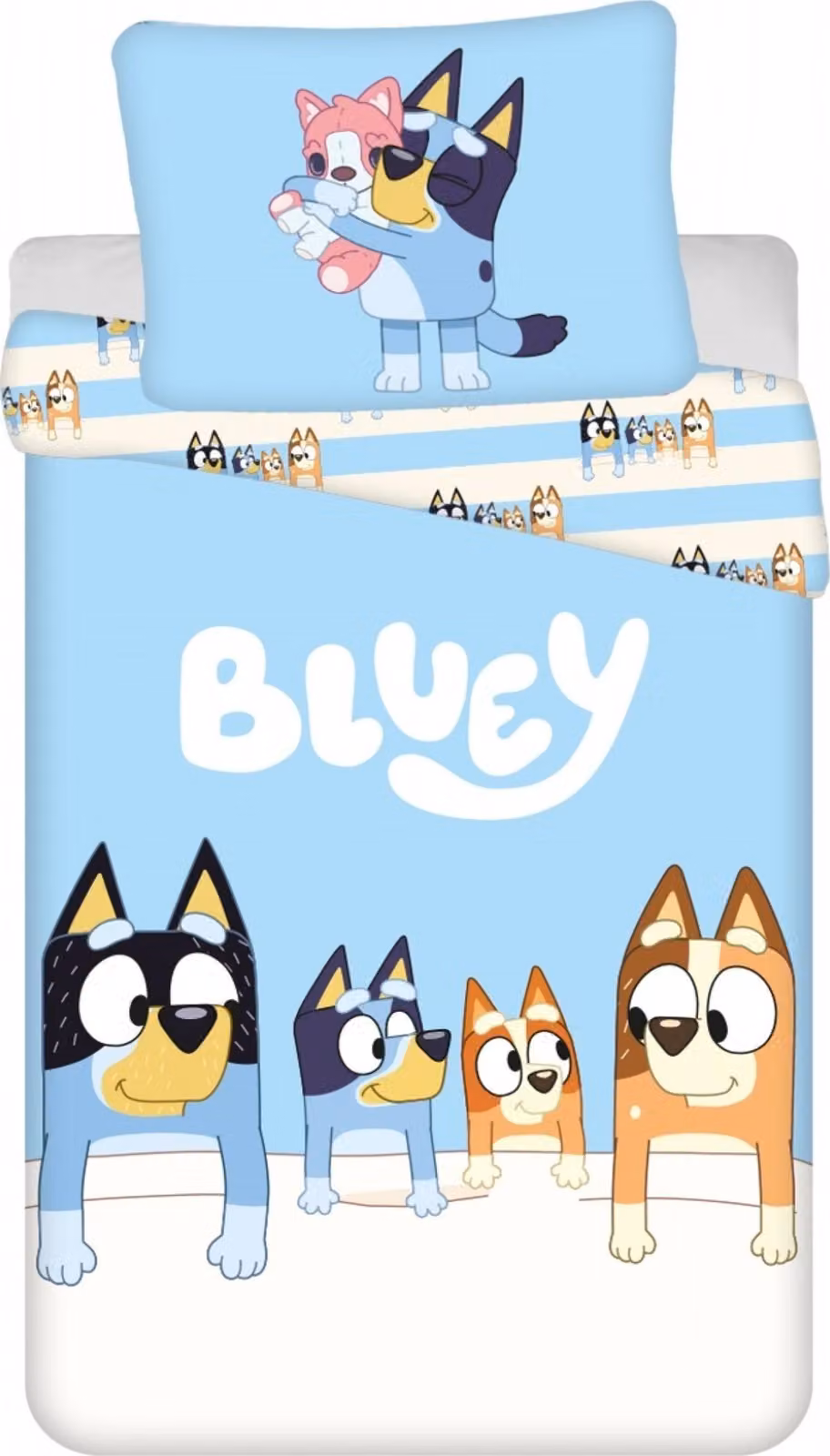 Biancheria da letto Bluey Family 140×200 cm, 70x90 cm