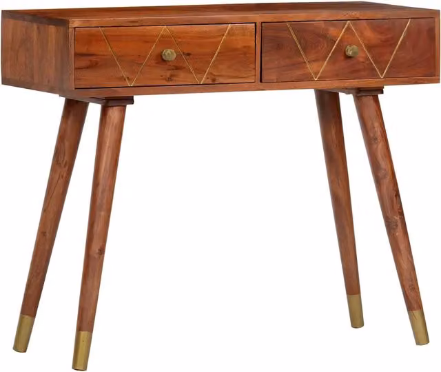 Table console 90x35x76 cm Bois d'acacia massif