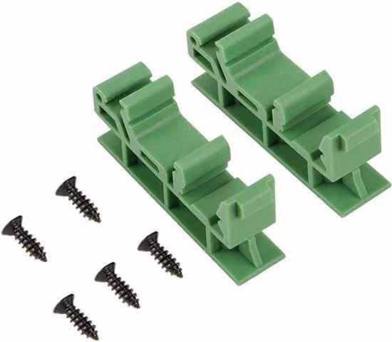 10 set di adattatori per guide DIN C45 con staffe di montaggio da 35 mm