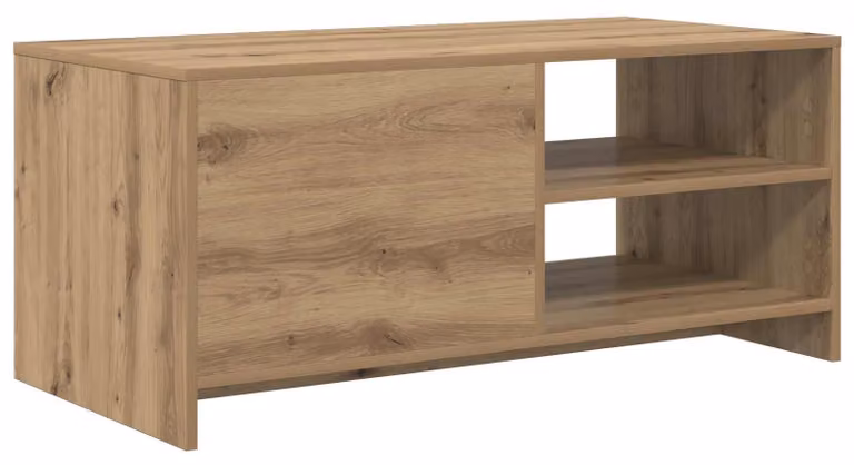 Tavolino da caffè in legno effetto "Artisan Oak", dimensioni 102 x 50 x 45 cm. Materiale: legno ingegnerizzato