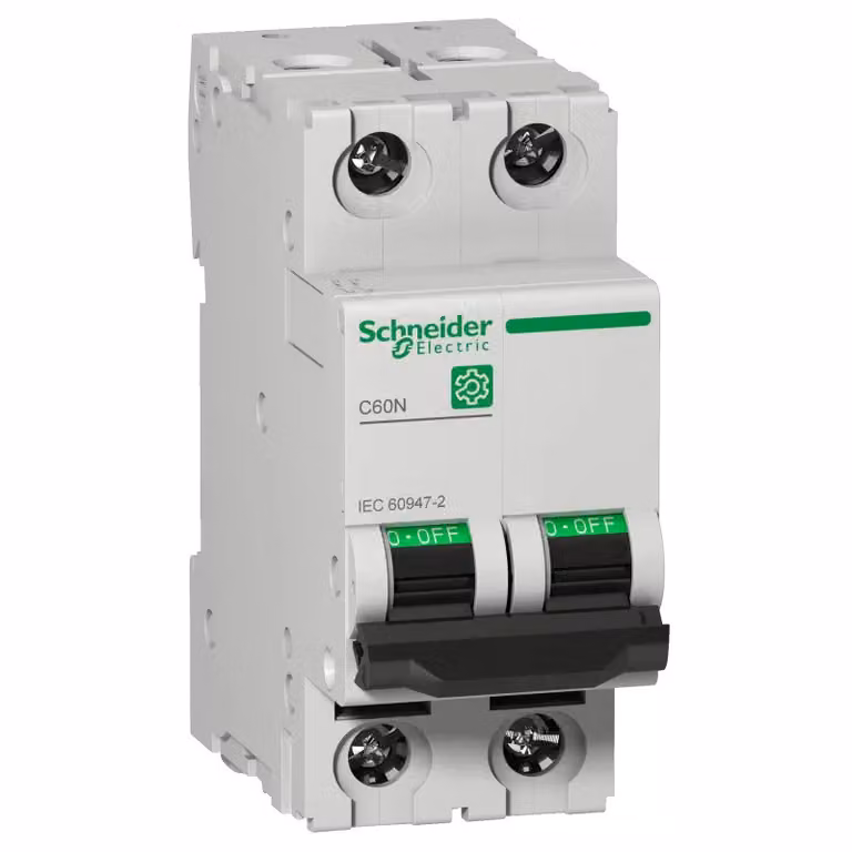 Schneider Electric Multi 9 Interruttore LS OEM C60N a 2 poli, 16 A, classe di resistenza B, 10 kA, IEC 60947-2, M9F10216
