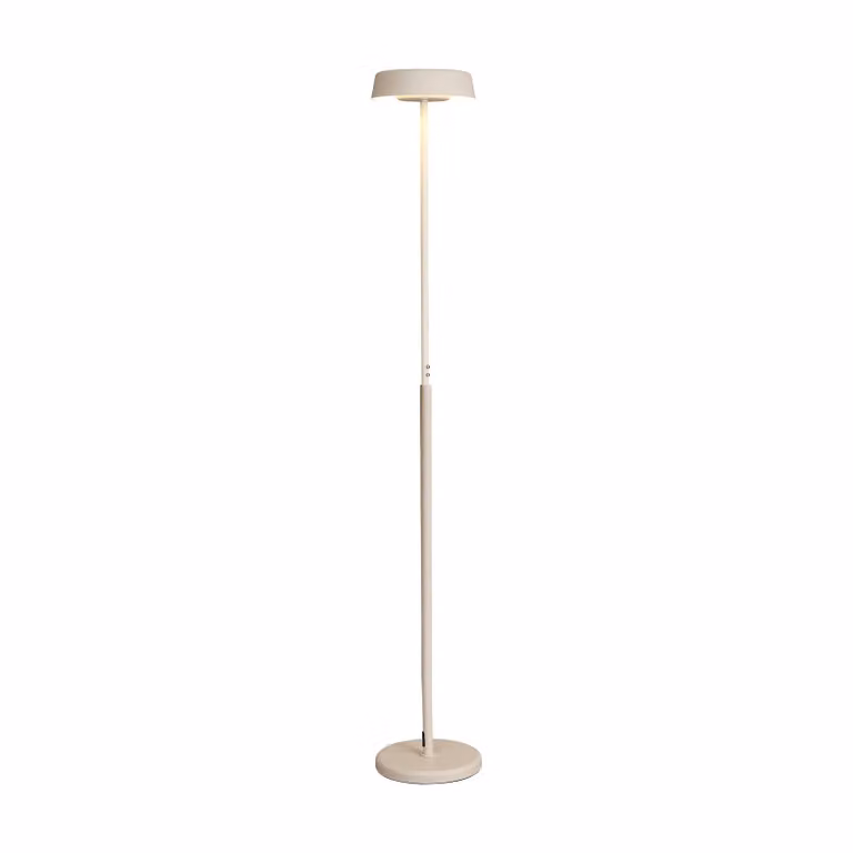 Mantra Iluminación Lampada da terra a LED Noa II, dimmerabile, Bianco / Opale, Soggiorno / Sala da pranzo, Metallo, Moderno, Lampada LED da terra