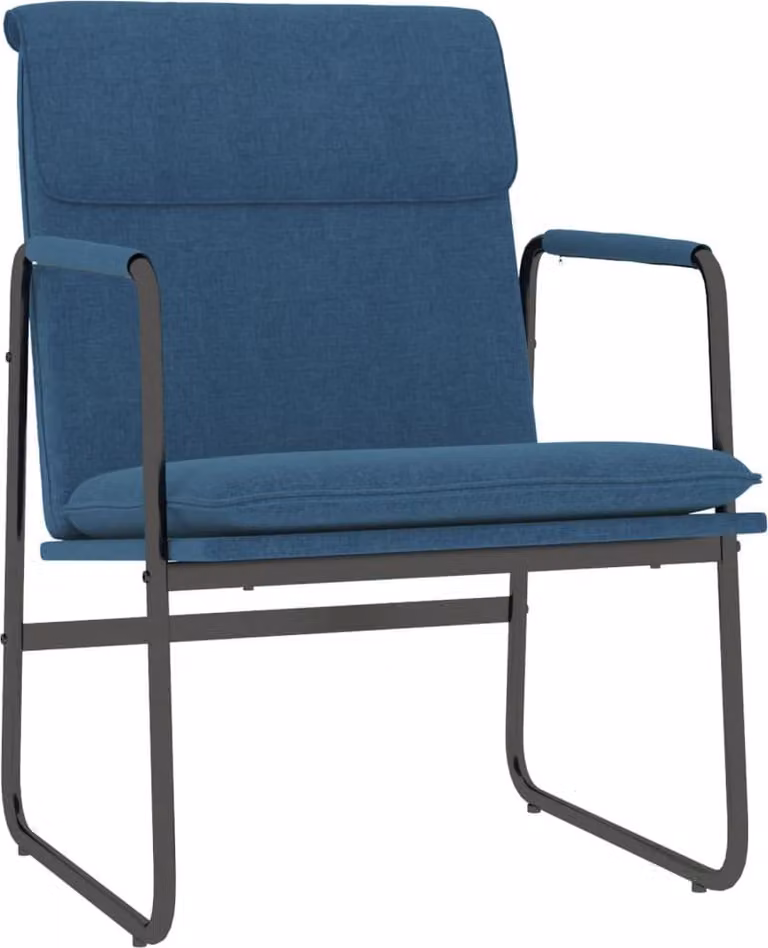 Sedia Lounge Blu 55x64x80 cm in Tessuto