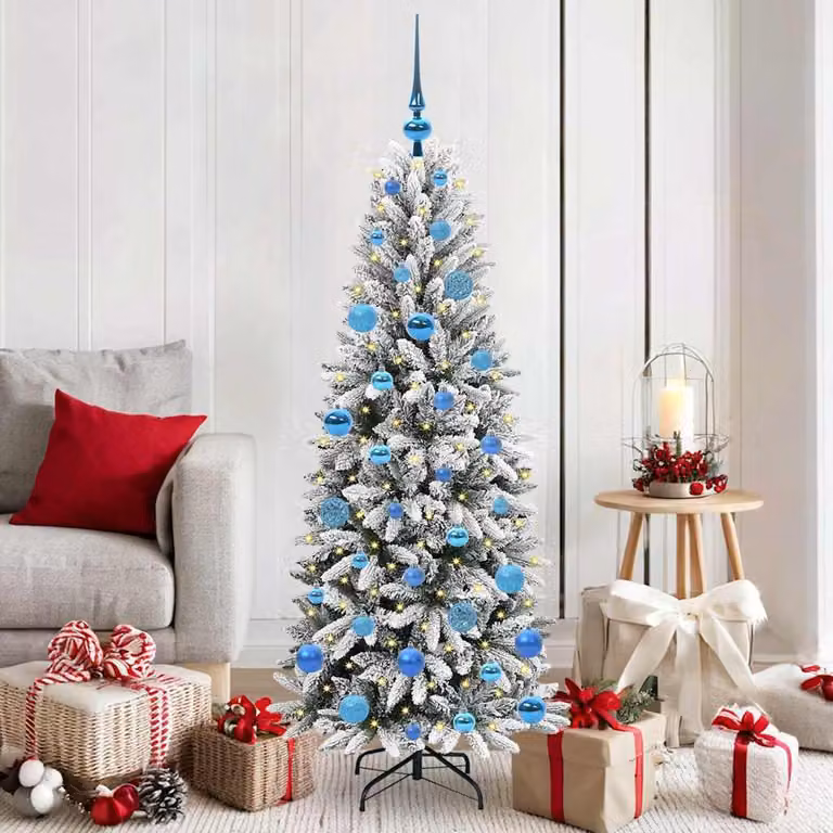 Maison Exclusive - Albero di Natale artificiale, colore bianco, altezza 150 cm