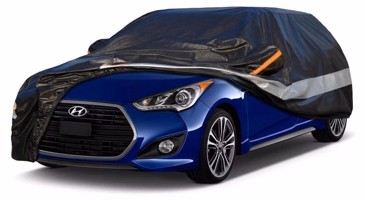 Copertura per auto coupé, 10 strati, impermeabile, traspirante, colore nero, compatibile con Hyundai/Genesis Veloster (2011-2023)