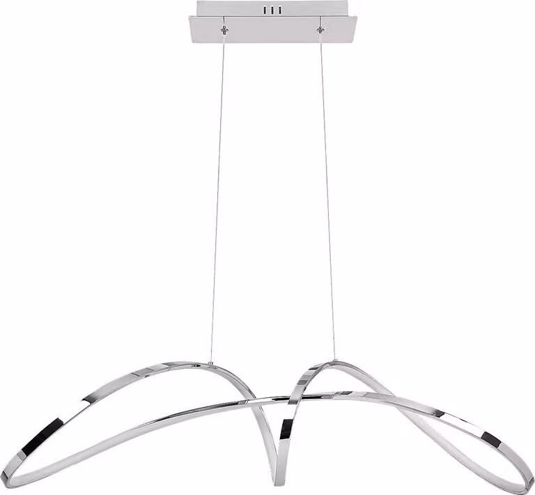 Rabalux 5358 Aisha lampada a sospensione, 38W, 4000K, 2600lm, bianco argento, bianco neutro, moderno, 86,5 cm
