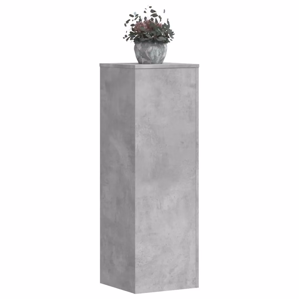 Supporti per piante in legno multistrato DESIGN IN, set da 2 pezzi, colore grigio cemento, H 100 x L 33 x P 33 cm – 2