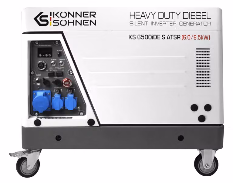 Generatore diesel a inverter KS 6500iDE S ATSR - 6 kW, silenzioso, con carenatura insonorizzata